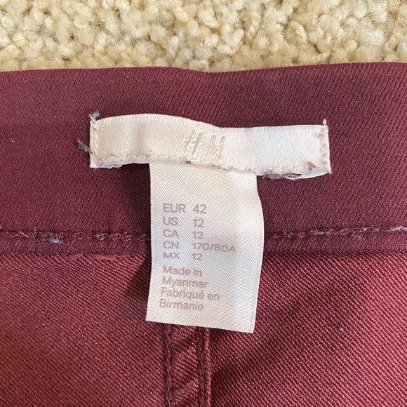 Maroon/burgundy jeans - Picture 2 of 4